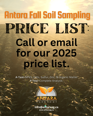 Ready for post harvest sampling